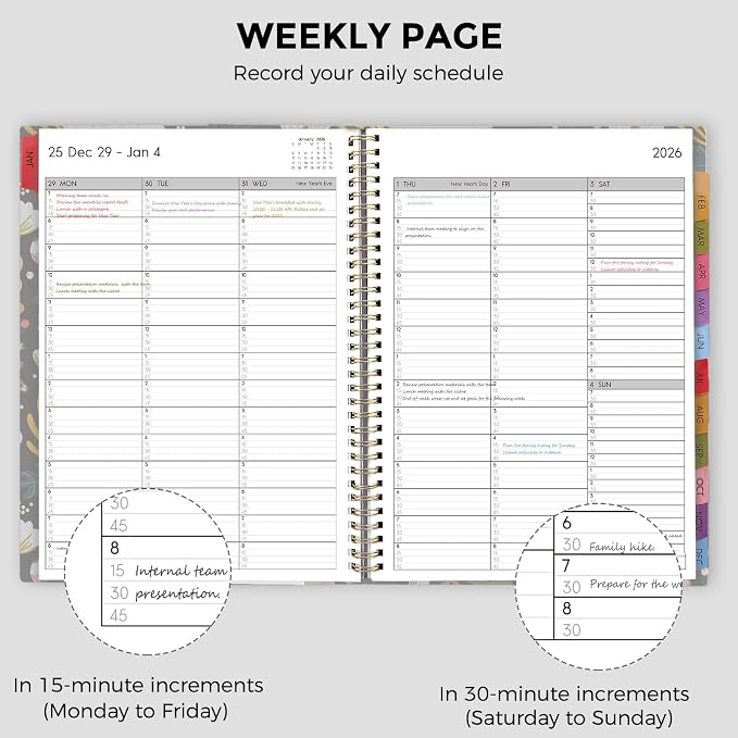SKYDUE 2026 Appointment Book, 8.5" x 11", Hourly Planner - Image 3