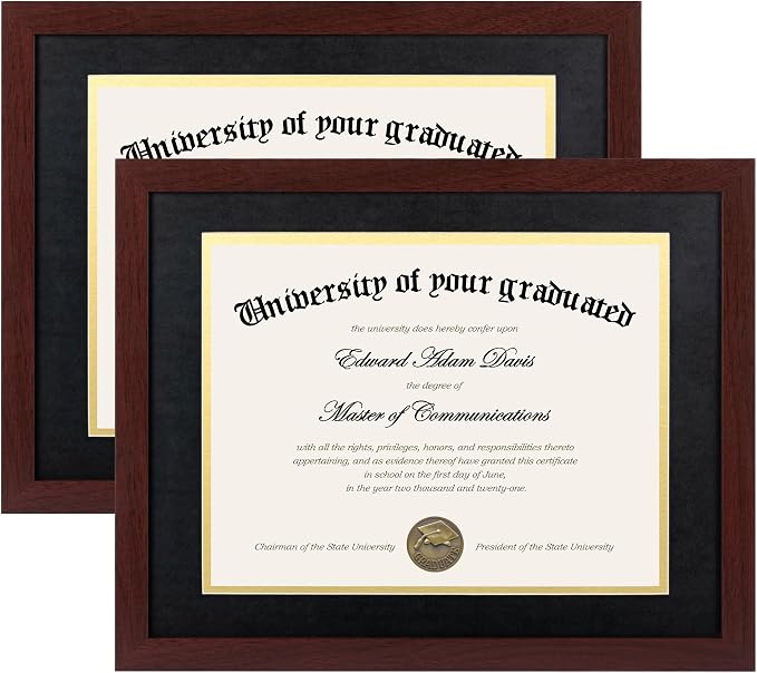 upsimples 11x14 Diploma Frame Certificate Degree Document Frame by upsimples