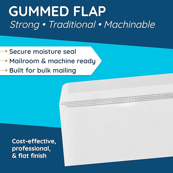 500#8 Gummed Double Window Security Check Envelopes - Image 4