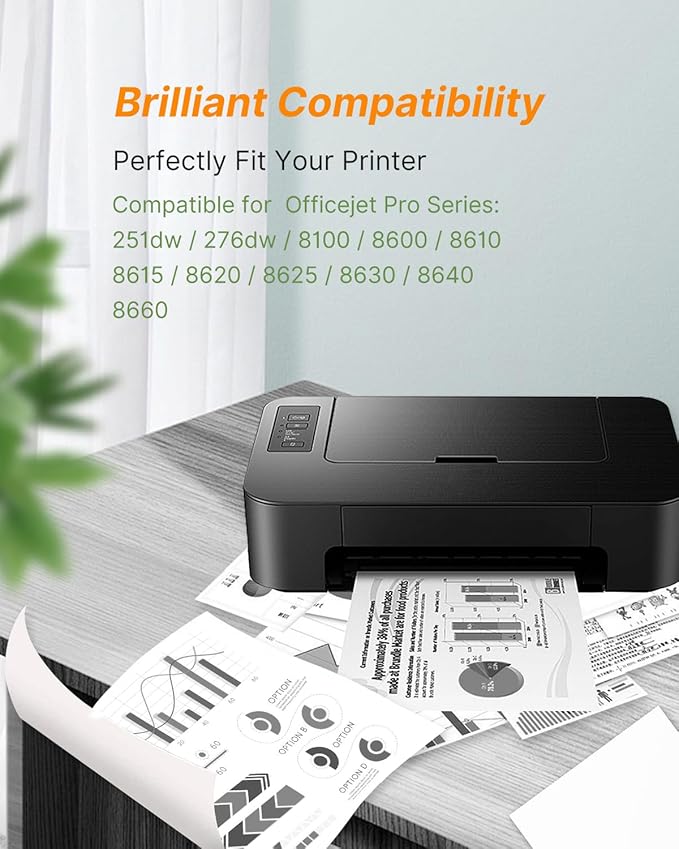 MILEKO Compatible 950XL Ink Cartridge Replacement for HP 950XL 950 XL to use with OfficeJet Pro 8100 8610 8600 8615 8620 8625 276dw 251dw Printer (Black, 1-Pack)-DeskLoop Office