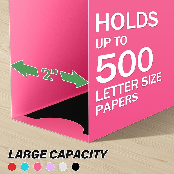 Ansook Hanging File Folder Letter Size Extra Capacity, Heavy Duty 2" Expansion - Image 4