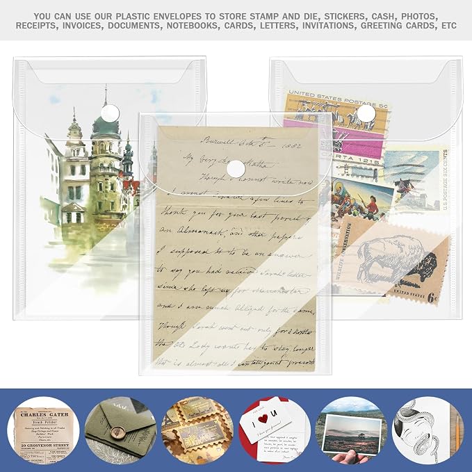 Vmiapxo 20 Pcs Small Plastic Envelopes - Image 6