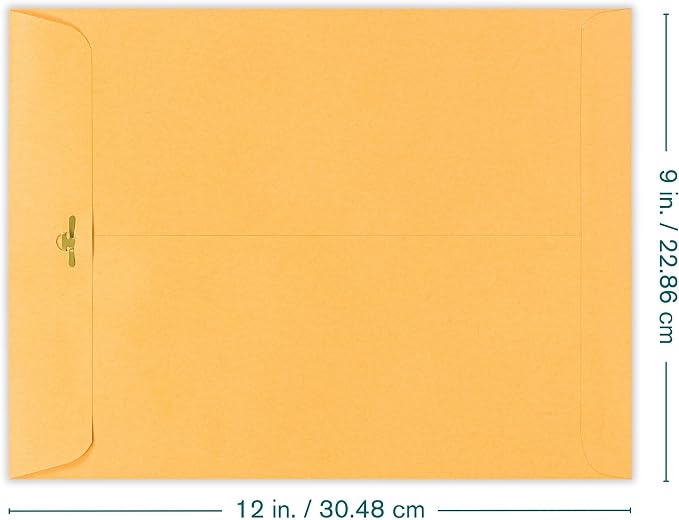 Clasp Envelopes 9x12 Inches Brown Kraft Catalog Letter Envelopes - Image 3