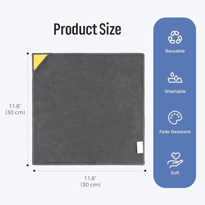 loukin 2 Pack Magnetic Whiteboard Cleaning Cloth, Dry Erase Cleaning Cloth - Image 6