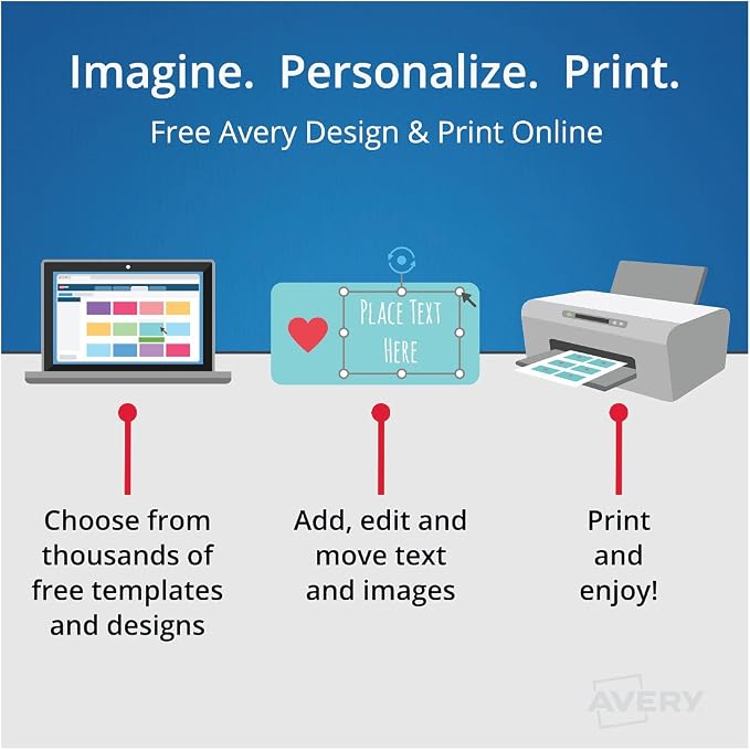 Avery Mini-Sheets File Folder Labels, Permanent Adhesive, Matte White, 2/3" x - Image 4