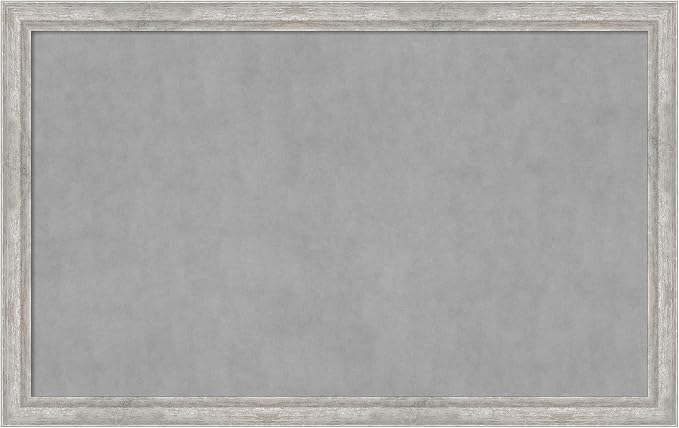 Amanti Art Silver Framed Magnetic Board 27x43 Large Vision Board by AmantiArt