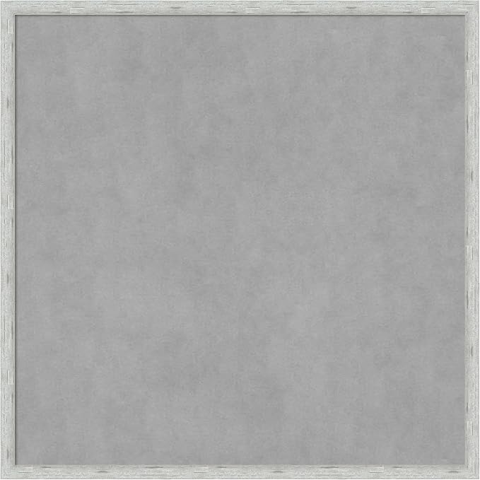 Amanti Art Silver Framed Magnetic Board 25x25 Medium Vision Board by AmantiArt