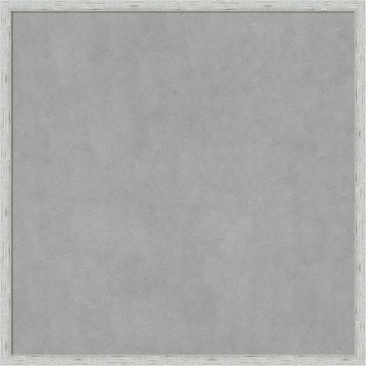 Amanti Art Silver Framed Magnetic Board 25x25 Medium Vision Board by AmantiArt