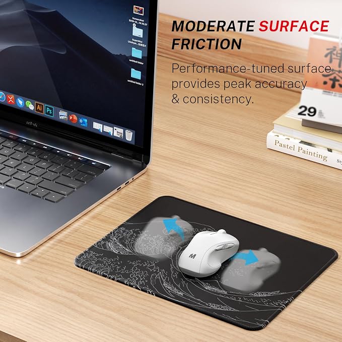 MROCO 3-Pack Mouse Pads, 30% Larger Surface, 8.5 x 11 in, Kanagawa Wave | - Image 2