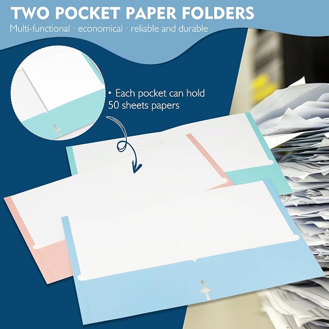pmybupo 50Pack Ish Green Folders - Image 3