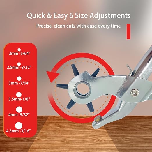 Adorox Heavy Duty Belt Hole Puncher - Image 3