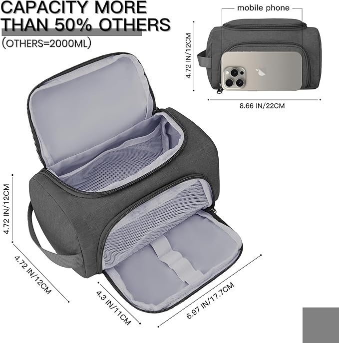 Large Pencil Pouch,Pencil Case Aesthetic,Zipper Pencil Box For Girls Back To School Supplies Emergency Bag Makeup Bag (Grey)-DeskLoop Office
