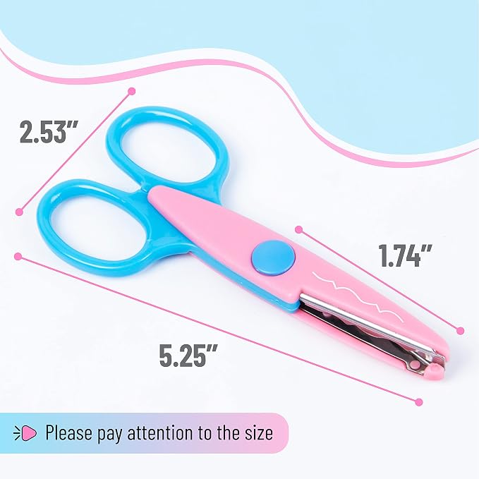 Mr. Pen- Craft Scissors Decorative Edge, 6 Pack, Bright Zig Zag Scissors | - Image 3