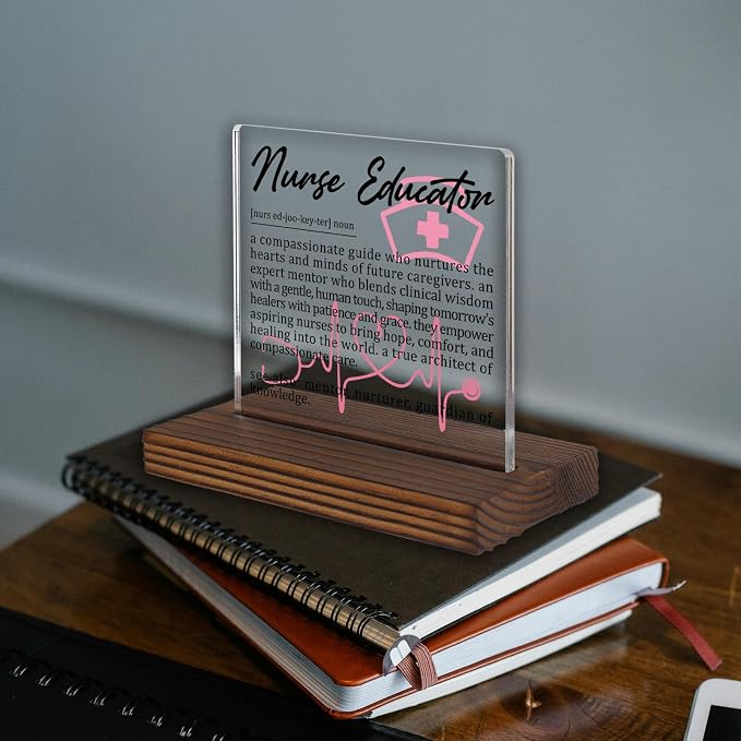 Nurse Educator Gifts, Thank You Desk Sign - Image 2