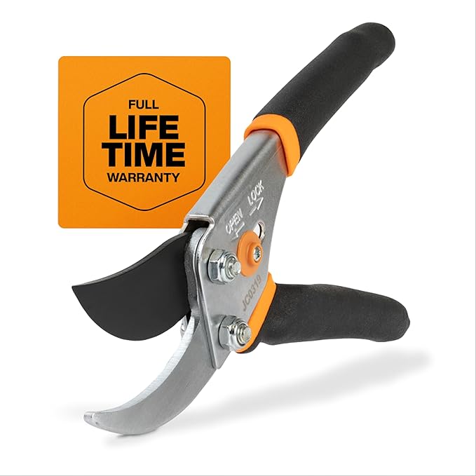 Fiskars Bypass Pruning Shears, 5/8" Cut Capacity Gardening Scissors, by Unknown