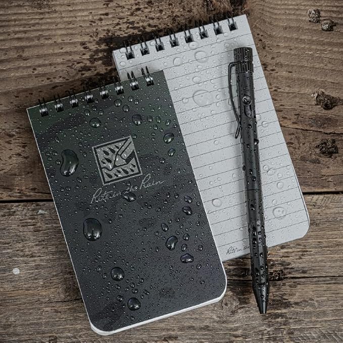 Rite in the Rain Weatherproof Top Spiral Notebook, 3”x 5”, NightHawk Camo Cover - Image 8