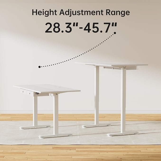 Agilestic Standing Desk with 2 Drawers, Adjustable Height Electric Desk with - Image 7