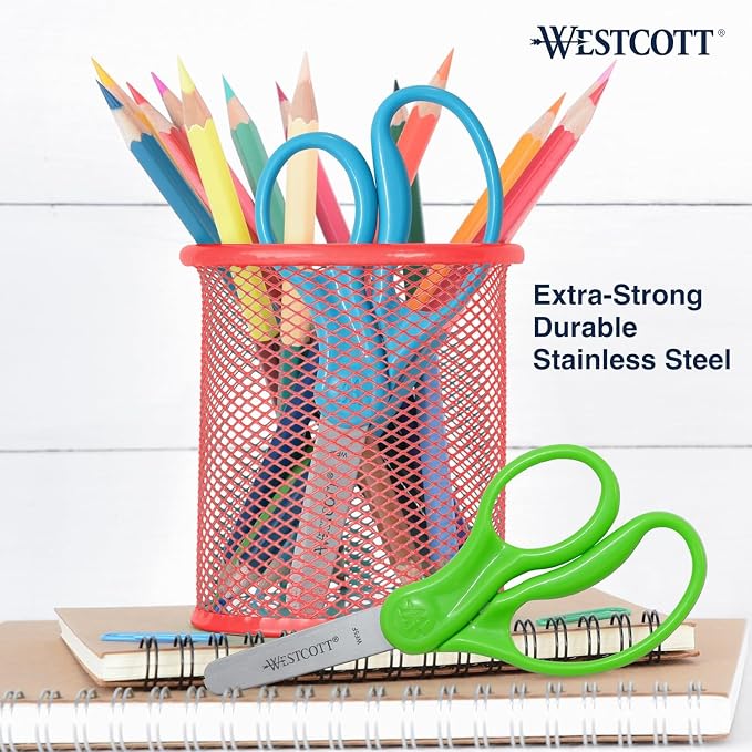 Westcott 5" Hard Handle Kids Scissors - Image 10