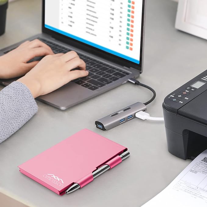 amassan Metal Pocket Notebook, Small Pocket Notepad Aluminum Note Case - Image 6