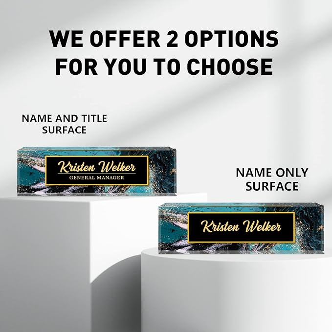 Desk Name Plate Personalized, Custom Name Plates - Image 3