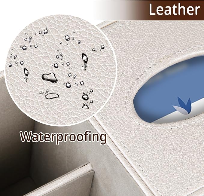 PU Leather Square Tissue Box Cover - Image 4