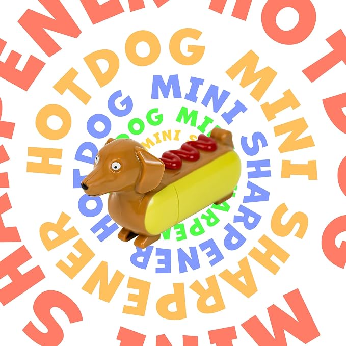 Yobro Mini Pencil Sharpener for Gifts, Novelty Hotdog Desktop Sharpener - Image 7