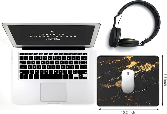 JIKIOU 3 Pack Mouse Pad with Stitched Edge, Portable Size-10.2x8.3in Gilding | - Image 2
