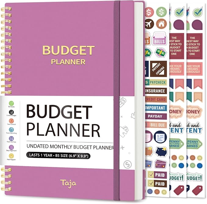 Budget Planner - Monthly Budget Book by Taja