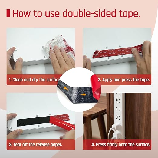 Double Sided Tape Heavy Duty Mounting Tape 1/4 in x 15.4 ft, Made of 3M VHB - Image 4