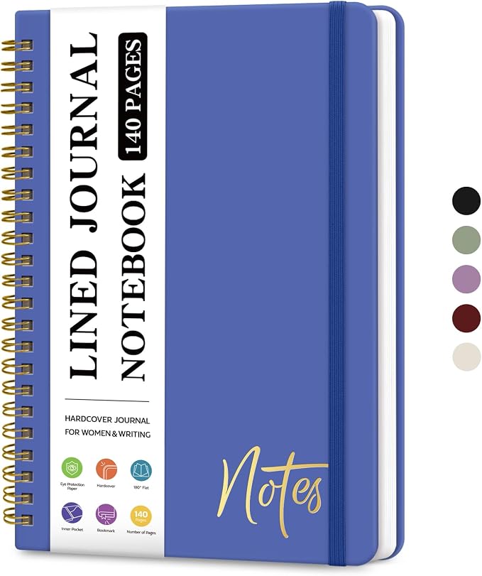 ZOTIA Lined Spiral Journal Notebook by Zotia