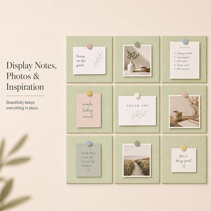 Felt Bulletin Board Tiles, Cork Board Alternative, 48 x 36 in | 0.35 in modular - Image 4