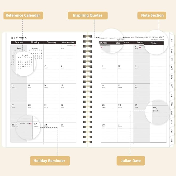 Planner 2026-2027, Weekly and Monthly Academic Planner, July 2026 - Image 2