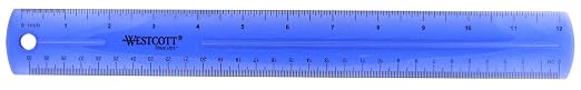 Westcott Jeweltone Plastic Ruler by Westcott