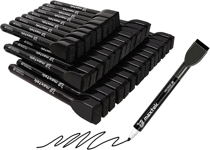 maxtek 36 Count Black Dry Erase Markers by Maxtek