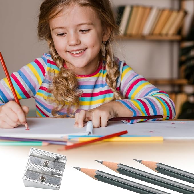 Bonsicoky 16 Pack Handheld Metal Pencil Sharpener - Image 6