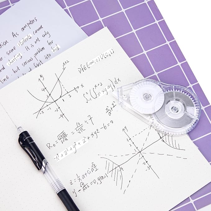 2 Pcs Correction Tape, 98.43 Ft White Wrong Out Tear-Resistant Bulk, Instant - Image 6
