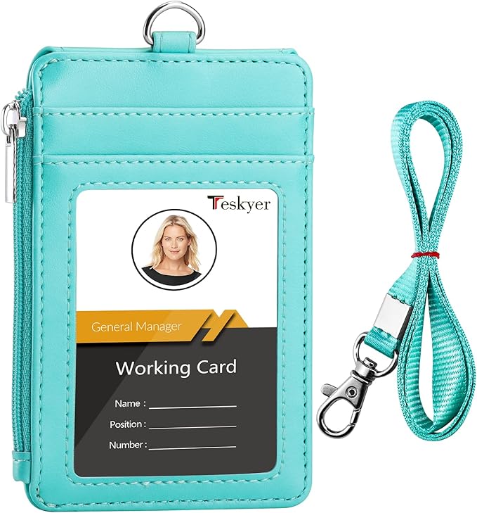 Teskyer Leather ID Badge Holder by TESKYER