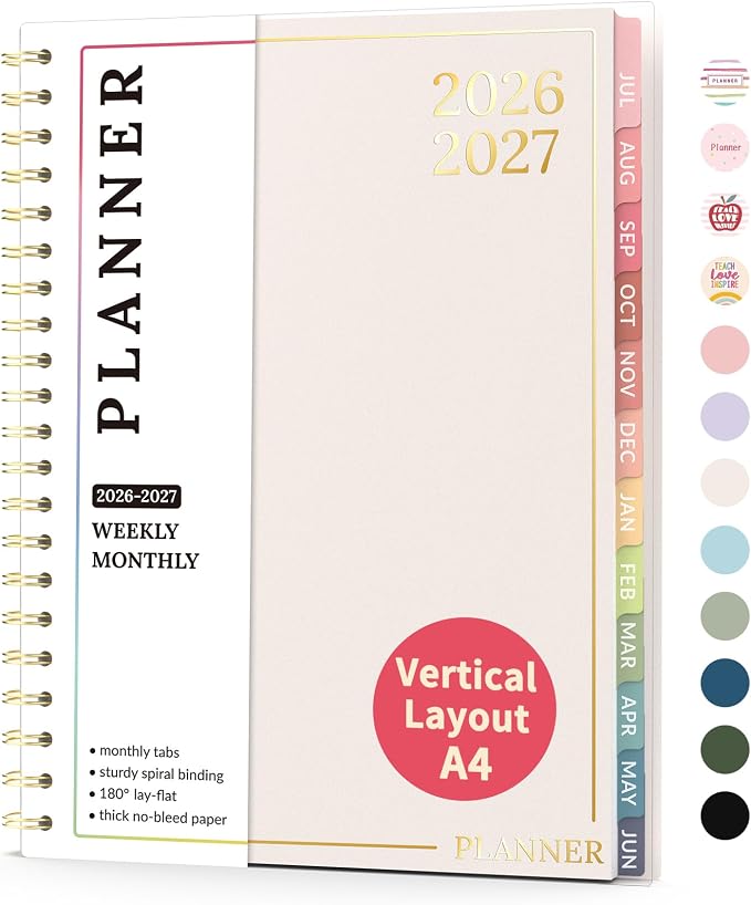Teacher Planner 2026-2027, Forvencer Academic Planner 2026-2027, Jul 2026 by Forvencer