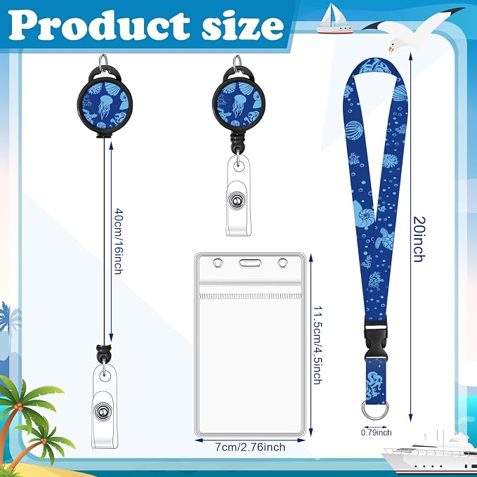 HONSIO 4 Pack Cruise Lanyard for Ship Cards Lanyards - Image 2