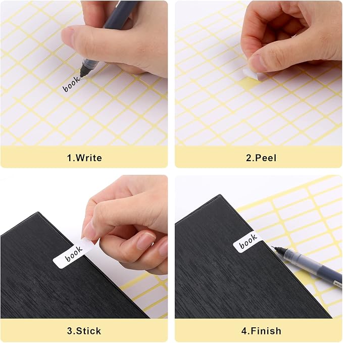 1680 Pcs Matte White Labels Blank Stickers Small Sticky Labels Removable Price - Image 3