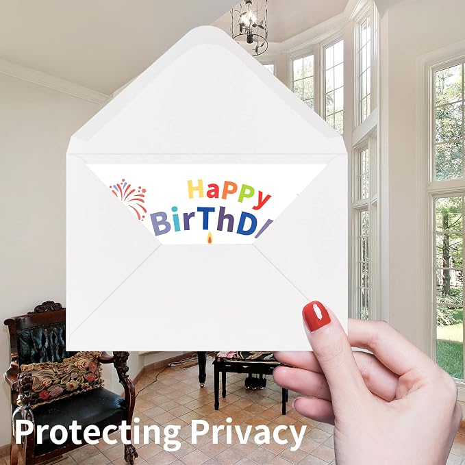 A7 Envelopes 200 Pack White Envelopes 5x7 V Flap, Suitable - Image 4