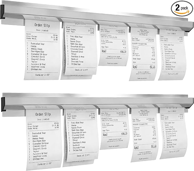 2 Pack Restaurant Ticket Holder, 24 Inch Receipt Holder by LYAYAN