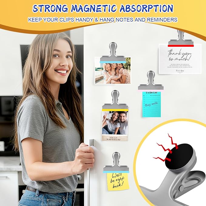 Magnetic Chip Clips, Stainless Steel Chip Bag Clips - Image 9
