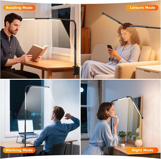 LED Desk Lamp for Home Office, Eye-Caring Desk Light - Image 6
