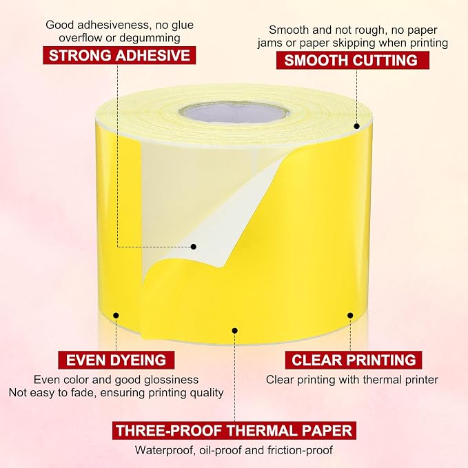 PATIKIL 3 x 5 Inch Rectangle Inventory Color Coding Labels 1 Roll, Square - Image 3