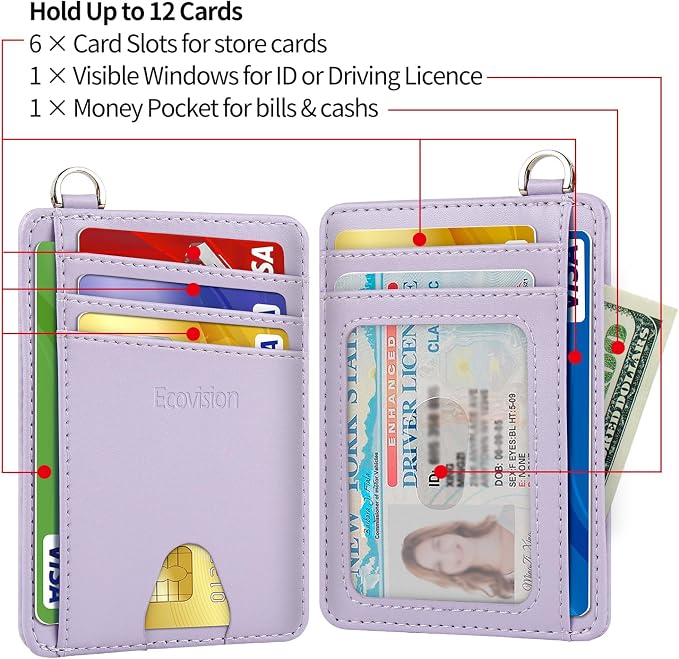Slim Minimalist Front Pocket Wallet, RFID Blocking Credit Card Holder Wallet - Image 6