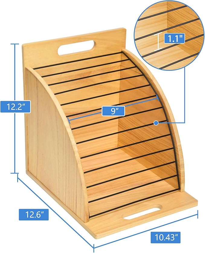 HULISEN Clipboard Holder, Wooden Clipboard Organizer - Image 5