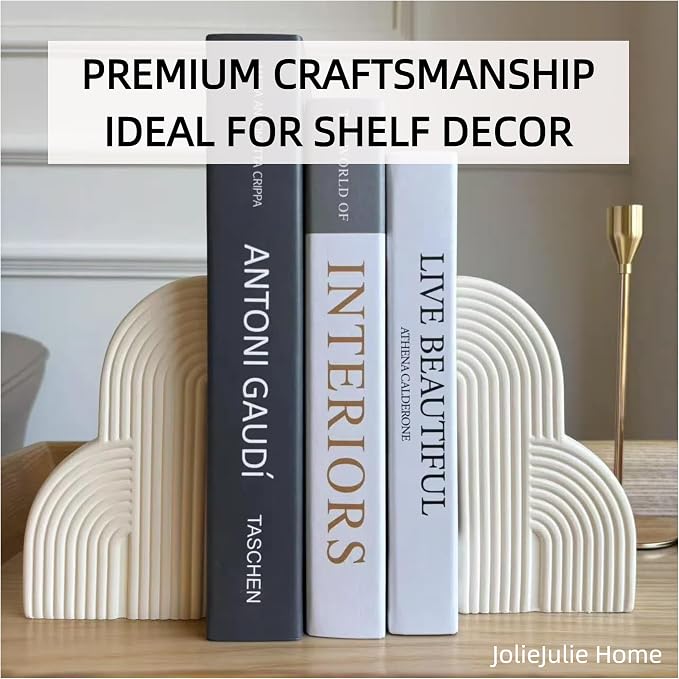 Bookends Decorative for Heavy Books - Image 5