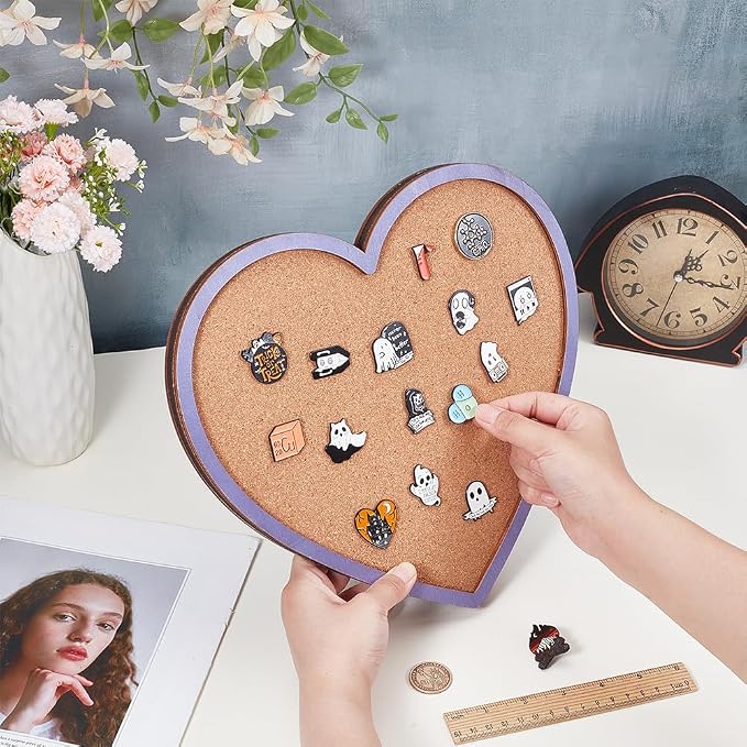 BENECREAT Purple Heart Pin Cork Board - Image 3