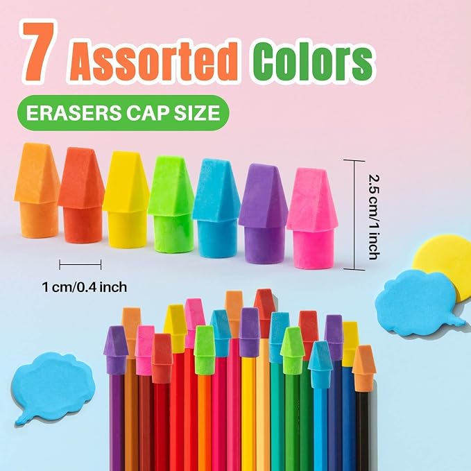 Sukh Cap Erasers for Pencils Pulk - Image 2